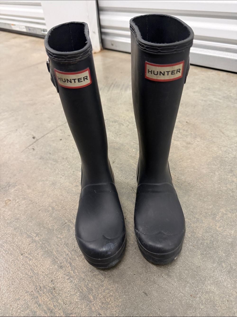 Hunter Black Knee-High Waterproof Boots